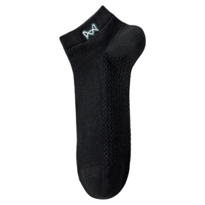 MiiOW | ถุงเท้ากีฬาผ้าฝ้ายแท้ระบายอากาศได้ดีสำหรับผู้ชาย ถุงเท้าสั้นฤดูร้อนแบบบาง ดูดซับเหงื่อ ถุงเท้าตาข่าย MiiOW Cat Man