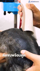 VITAINNO PET GROOMING PRO VACUUM & DRYER : PET PRO เครื่องตัดแต่งดูดขน-เป่าแห้งขนสัตว์เลี้ยง 9-in-1 เสียงเบาไม่ตกใจง่าย สำหรับสุนัขและแมว