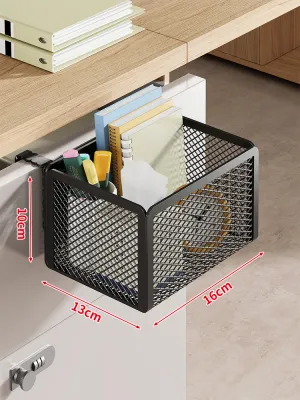 WUBUWEI | Desk Side Hanging Organizer Bracket No Drilling Required