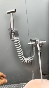 HW092- 3-in-1 Multifunctional Stainless Steel ABS Faucet with 4-Way Control - One in Three Out Washing Machine Water Faucet