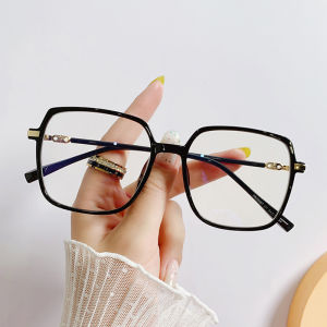 🔥Cc.👍Anti Blue Light Glasses Large Square Frame Optical Glasses Women Versatile Fashion Glasses