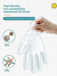 DINGQING | Kids Food Grade PVC Nitrile Protective Gloves