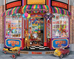 Jigsaw Puzzle 1000 pcs Cozy Bakery Shop With Cupcakes And Cake Display For Adults Stress Relief Puzzle Fun Present