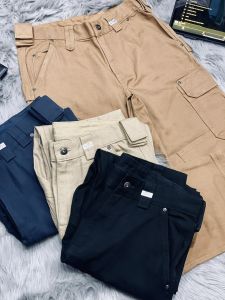 Quần túi hộp nam DuLuth Tradingchất liệu 100%cottonống đứng đa dạng màu sắcbảo hộ lao độngvải dày nhiều túi