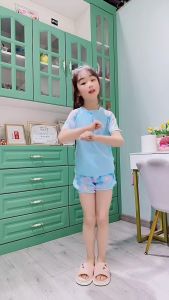 Bộ bơi cho bé gái quần kép họa tiết công chúa Elsa size 16-50kg