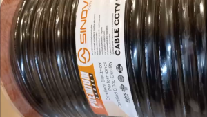 SINOVISION Kabel Coaxial CCTV RG6+Power HITAM Outdoor Premium Series 100M 300M