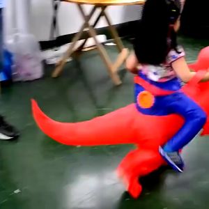【Free Shipping】Kids Inflatable Dinosaur Costume Boy Birthday Gift Dino Cosplay Clothing T-REX Costume Toddler Halloween Costumes