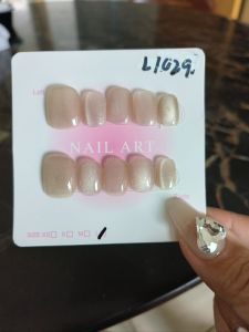 (FREE TOOLKIT) 10 PCS PRESS ON NAILS. HANDMADE NAILS SIZE L