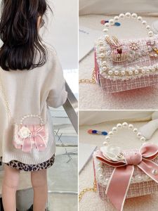 Cute Girls Crossbody Bag Fashionable Princess Handbag Stylish Small Girls Bag Trendy Kids Purse Elegant Childrens Bag