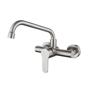 Stainless Steel Wall Mounted Kitchen Faucet