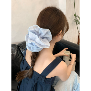 Korean Style Large Flower Hair Ties Multi-Layer Pleated Pork Chop Headbands Womens Tailor-Made Fashionable Hair Bands