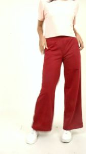 Forest Ladies Cotton Terry Wide Leg Pants Women Casual Long Pants | Seluar Palazzo Perempuan - 810544