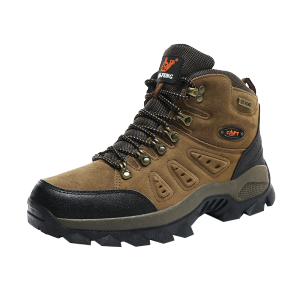 รองเท้าบินน้ำหนักเบาสำหรับผู้ชาย รองเท้าปีนเขาฤดูร้อน ระบายอากาศได้ดี กันลื่น ทนทานต่อการสึกหรอ รองเท้าเดินป่า รองเท้าเดินทาง รองเท้าบินแบบสวมหัวสูง