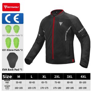 Motowolf | Summer Breathable Crash-Proof Motorcycle Jacket