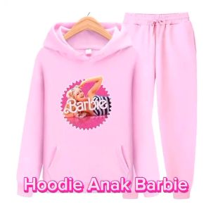 BARBIE Sweater Hoodie Anak-Anak Viral Size M-L-XL Usia 4-13Thn Bisa Bayar Ditempat COD