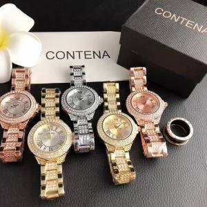Luxury Brand Women Watches Fashion Gold Silver Ladies Bracelet Watch Simple Elegant Quartz Wristwatch Clock Relogio Feminino