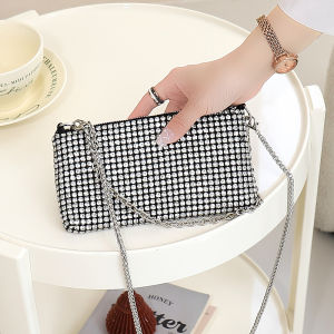 BAORUIFU | Glittery Rhinestone Chain Bag Crossbody