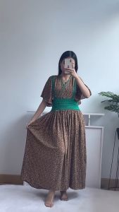 [Basica Moda] 12610 Gaun Dress Midi Kimono Wanita Calandra Crepe Import