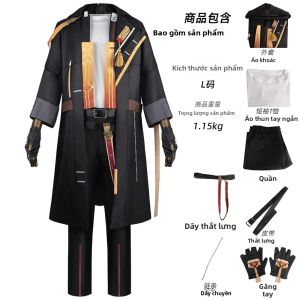 Bộ Trang Phục Cosplay Anime Nam - Trang Phục Nhập Vai Nữ Anh Hùng Caelus Trong Phim The Trailblazer Với Áo Quần Thắt Lưng Găng Tay Dành Cho Comic Con