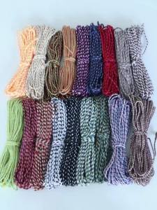 10Yards 4Strands Cotton Cord Polyester Rope For Costume Gift Box Decoration Cords DIY Jewelry Home Textile Cord Accessories