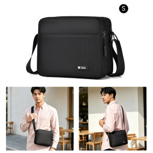 MENSPE Mens Bag Fashion Single-shoulder Bag Horizontal Multi-pocket Messenger Bag Casual Simple Large Capacity Bag Portable Crossbody Bag Shoulder Business Bag