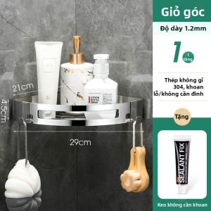Kệ Tường Phòng Tắm Inox 304 Chịu Trọng Lượng 60kg