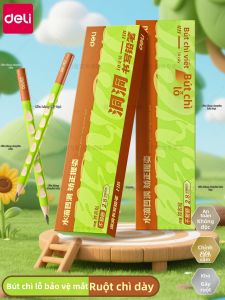 deli | Bút Chì Tam Giác Chỉnh Sửa Cầm Bút cho Người Mới Bắt Đầu