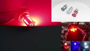 1pcs Motorcycle Tail Light Flash 1157 LED Strobe Signal Blinker Stop Brake Light BAY15D Bulb Flashing 12V 30SMD Motor