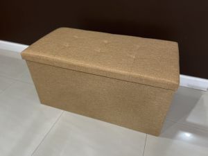 กล่องเก็บของ กล่องใส่ของ กล่องจัดระเบียบ นั่งได้ พับได้ มีหลายไซส์ หลายสี คุณภาพดี วัสดุผ้าฝ้ายลินินและไม้ พร้อมส่ง