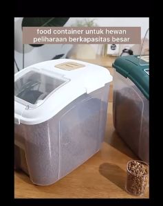 Tempat Penyimpanan Makanan Hewan Anjing/Kucing Food Container Pet Food Storage VNLOO Rice Dispenser Tempat Wadah Penyimpanan Beras