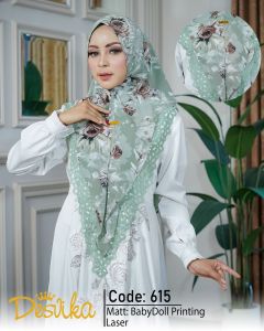 desvika 615 jilbab instan Khimar motif premium Khimar jumbo syari motif terbaru