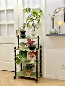 Indoor Balcony Multi-layer Plant Succulent Green Ivy Pot Tray Stand Floor Decorative Rack Living Room Vintage Revival Mobile