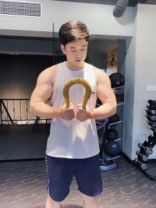 30KG 40KG 50KG Gold Power Twister Spring Bar Arm Chest Muscle Strength Trainer Exercise Gym Equipment Senaman Tangan