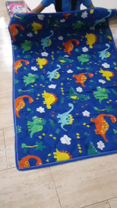 เสื่อปูนอนขนาด3.5ฟุตx6.5ฟุต (เย็บติด2หน้า2สี)ใยนุ่มแน่น