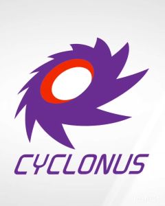 Cyclonus Streak Cycling Jersey - Yellow/Sky Blue