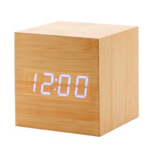 JNL Wooden Cube LED Digital Alarm Clock DZZ-2: A Compact & Stylish Choice