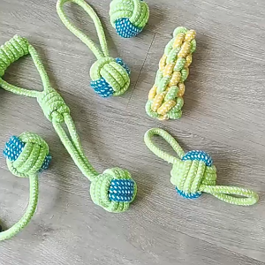Interactive Durable Cotton Rope Dog Chew Toys – Multi-Style Tug & Treat Dispensing for Teeth Cleaning & Boredom Relief