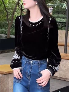 QINGNAER | French Style Elegant Loose-fit Plus Size Womens Blouse
