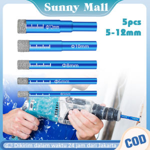 5pcs Hole Saw Kaca Mata Bor Keramik Tahan Lama Mata Bor Holesaw Kaca Mata Bor Lapis Berlian