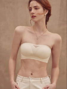 Strapless Seamless Anti-slip Smooth Small Chest Gathering Bra