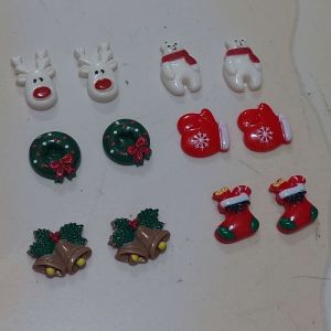 3 PCS CHARM CLAY RESIN ORNAMEN CHRISTMAS / HIASAN DEKORASI TEMPELAN NATAL