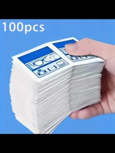 Khăn Lau Kính Điện Thoại Máy Tính Bảng Dùng Một Lần Đóng Gói Riêng Lẻ - Khăn Lau Kính Bằng Vải Cotton Không Để Lại Cặn