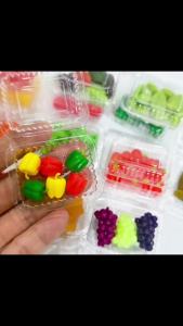 EELHOE | 1Pcs Dollhouse Miniature Food Play Set Simulation Vegetables Fruits Seafood Vacuum Pack Accessory For 1/12 Scale Doll House Toy
