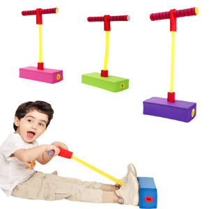 My First Foam Pogo Jumper For Kids Fun And Safe Pogo Stick Durable Foam And Bungee Jumper For Ages 3 And Up Toddler Toys
