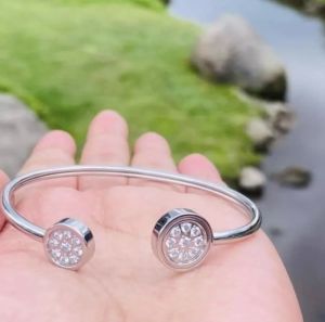 GELANG TITANIUM VIRAL MODEL 2 BOLA PUTIH | GELANG IMPORT KEKINIAN | GELANG TERAPI KESEHATAN TERLARIS XUPING GOLD