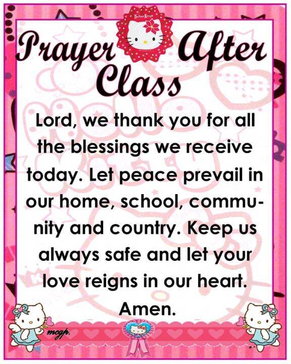 Prayer Before and After Class A4 laminated | Lazada PH