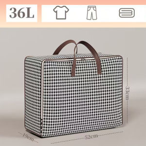 Large Capacity Quilt Clothes Storage Bag Portable Foldable Household Clothes Quilt Organizer With Handles Dustproof Space Saving