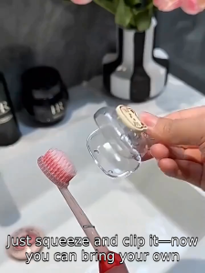seeding Dustproof Toothbrush Cover Plastic Cute Cat Toothbrush Case Cartoon Toothbrush Protector Travel