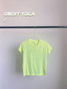 High-Quality Fabric Seamless Yoga Short Sleeve Top Soft Lightweight Breathable Slimming Fitness Womens Short Length T-Shirt