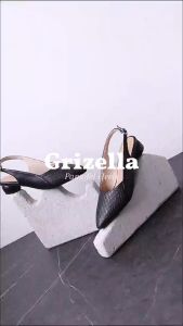 Alivelovearts Grizella Sepatu Pantofel Heels Kerja 3cm Runcing Wanita Kantor